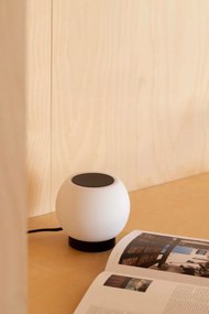 Veioza LED stil minimalist MOY negru, opal