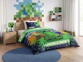 Lenjerie de pat pentru copii MINECRAFT HEROES colorata Dimensiune lenjerie de pat: 70 x 80 cm | 140 x 200 cm