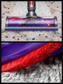 Aspirator vertical Dyson V10 Cyclone Submarine 594446-01, 150AW, 0,76 L, 60 min, uscat/umed, 3 moduri, golire igienică, Root Cyclone™, nichel/turcoaz