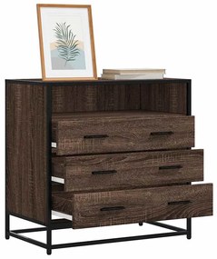 vidaXL Dulap cu sertar, stejar maro, 70x41x70 cm, lemn prelucrat