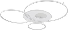 Globo 48466-70W-LED Plafonieră LED dimabilă INVERTINA 70W/230V 105x26,5 cm albă + telecomandă
