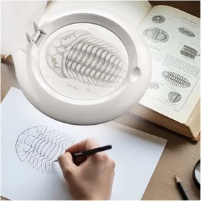 Extol - Lampă de birou LED reglabilă cu lupă LED/10W/230V, albă