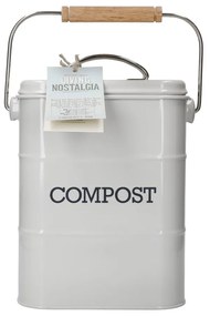 Recipient pentru deșeuri compostabile Kitchen Craft Living Nostalgia, gri, 3 l