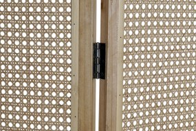Paravan decorativ din ratan împletit, maro, finisaj natural, 180 x 135 x 2 cm, „Villandry”