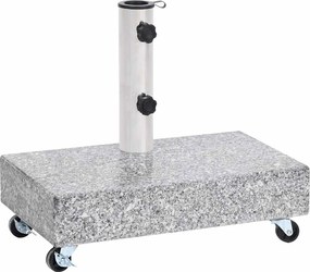 vidaXL Bază pentru umbrelă, gri deschis, 45x25x8,3 cm, granit