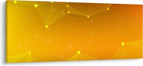 Tabloul abstract galben (120x50 cm)