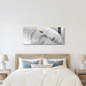 Tablou - Buddha alb (120x50 cm)