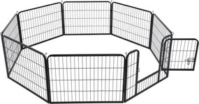 Juskys Pix metalic pentru catelusi - 160×160×60 cm