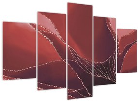 Tablou - Floare abstractă roșie N⁰2 (150x105 cm)