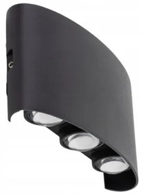 Aplică LED de exterior ARROW 6xLED/1W/230V IP54 negru