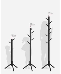 Cuier de podea LINEA, negru