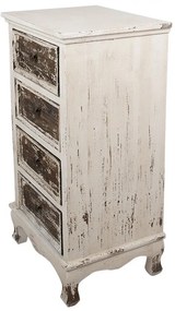 Comoda bej, din lemn masiv, cu aspect vintage, Renard
