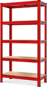 Raft cu capacitate mare HEAVY, max. 875 kg, 90×40×180 cm, roșu Monzana