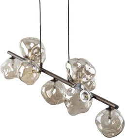 Brilagi - Lustru suspendat pe cablu VULCANO 9xG9/8W/230V bronz/bej fumuriu