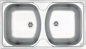 Chiuveta dubla Deante Techno inox 79x44 cm