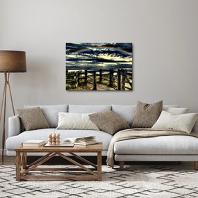 Tablou cu curcubeu deasupa mării (70x50 cm)