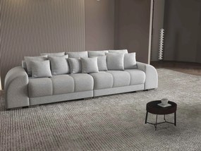 Canapea extensibilă dumonde cu 2 lăzi de depozitare si sezut confortabil din spuma high-density, Verona Euphoria Dove 310x100 cm