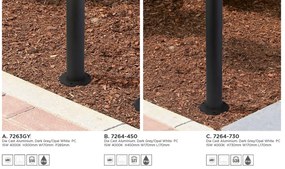 Stalp LED pentru iluminat exterior modern OUTDOOR H-73cm 7264-730 SRT