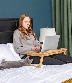 Masuta laptop Reglabil Bambus