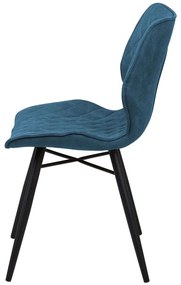 Set 2 buc. scaune pentru sufragerie Lissa (albastru). 1009994