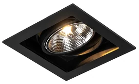 Spot modern îngropat negru 18 cm reglabil - Artemis 111