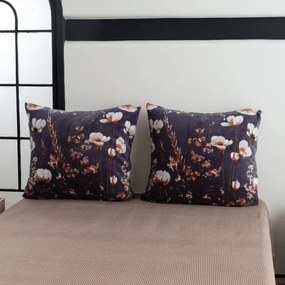 Fata de perna reversibila DUO SENSE ARVENA 45x45 cm microplus/flanel, gri inchis