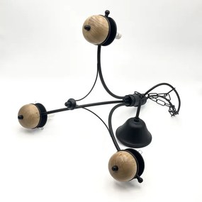 Lustră pe lanț Brilagi COTTAGE 3xE14/40W/230V fag/maro