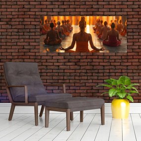 Tablou - Lecții de yoga (120x50 cm)