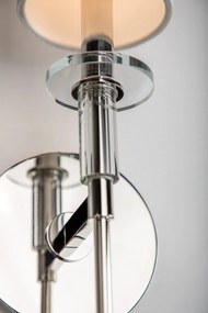 Aplica de perete design clasic AMHERST big, nichel lucios