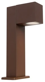 Lampă industrială de exterior pentru stâlp maro ruginiu 30 cm IP44 - Baleno
