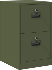 vidaXL Dulap pentru Fișiere cu sertar Verde măsliniu 44 x 50 x 74,5 cm