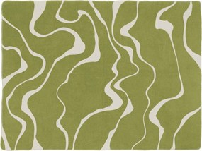 Pătură verde/crem 150x200 cm Felu – noo.ma