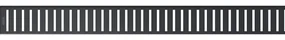 Capac pentru rigola dus din otel inoxidabil negru mat 1050 mm Alcadrain PURE-1050BLACK 1050 mm