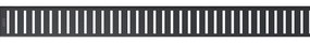 Grilaj pentru jgheaburi liniare 145 cm, negru mat 1450 mm