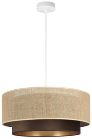 Lustră pe cablu SARTA 1xE27/60W/230V maro/iută
