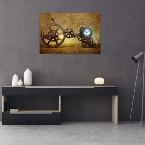 Tablou cu aparatele istorice ale ceasurilor (90x60 cm)