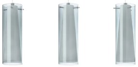 EGLO 90305 - Pendul PINTO NERO 3xE27/60W sticlă fumurie