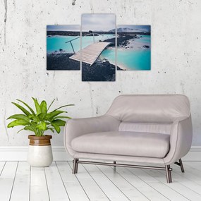 Tablou cu pod din lemn (90x60 cm)