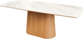 Masa sufragerie, Ceramica Alba, Furnir Stejar, UNIQUE 200cm A-45142 VC