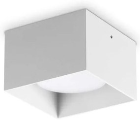 Spot aplicat Spike pl1 square alb