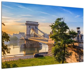 Tablou - Pod peste râu, Budapesta, Ungaria (90x60 cm)
