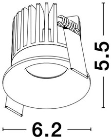 Spot LED incastrabil tavan fals / plafon IP42 PETIT alb