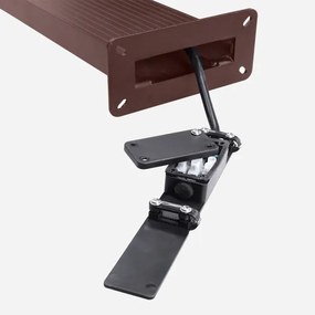 Brilagi - Lampă LED de exterior cu senzor RIANO LED/8W/230V maro IP65 80 cm