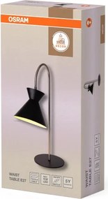Osram - Lampă de masă DECOR WAIST 1xE27/40W/230V neagră