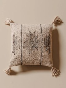 Perna decorativa, din lana si bumbac, bej, Dune 50x50cm