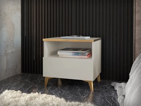Noptieră Opuncia 1SZ (bej lucios + auriu). 1122779