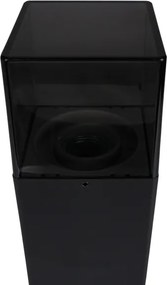 Lampă de exterior 1xE27/40W/230V IP44 50 cm neagră/fumurie
