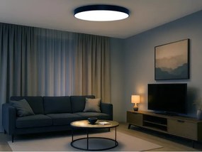 Plafonieră LED 200W/230V 3000/4000/6500K Ø 100 cm neagră