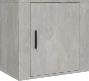 vidaXL Noptieră de perete, gri beton, 50x30x47 cm