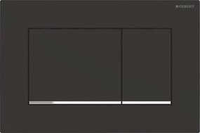Geberit 115.883.14.1 - Placă de acționare Sigma30, 24,6 x 16,4 cm, negru/crom lucios